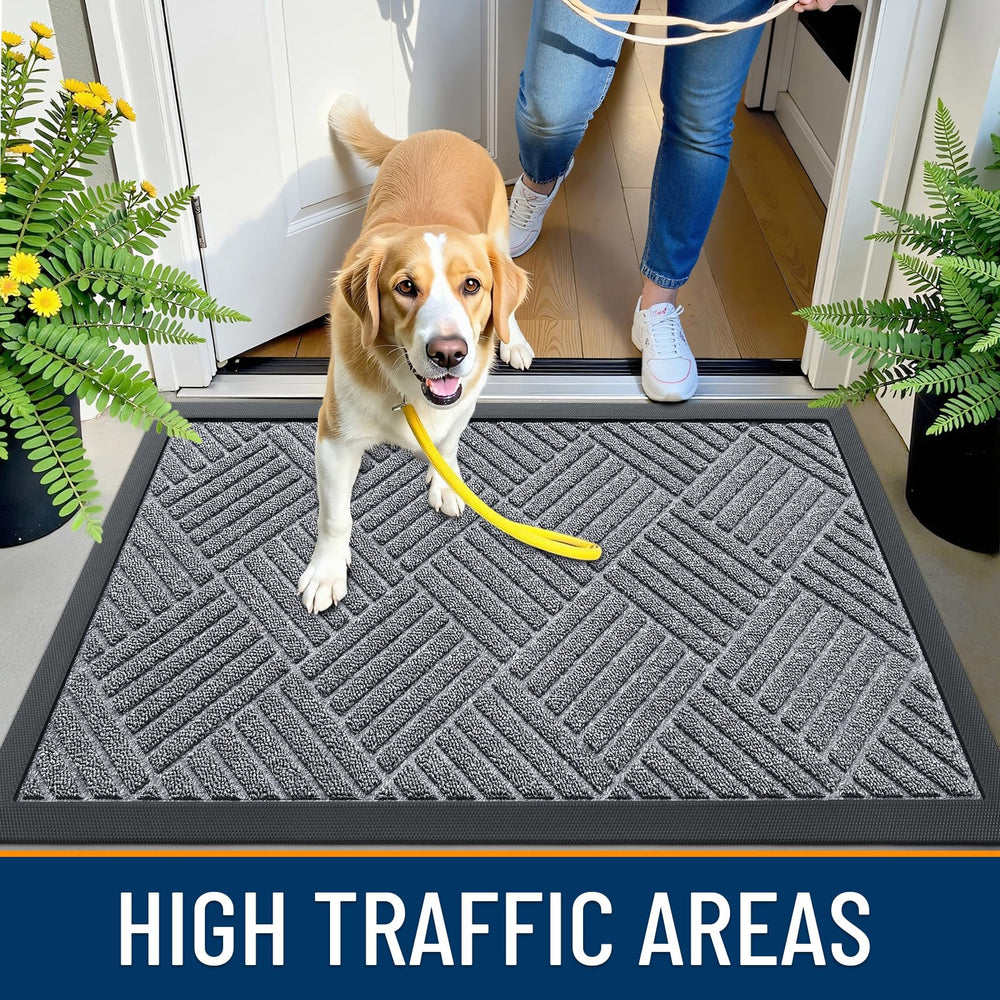 OLANLY doormat low-profile design under door