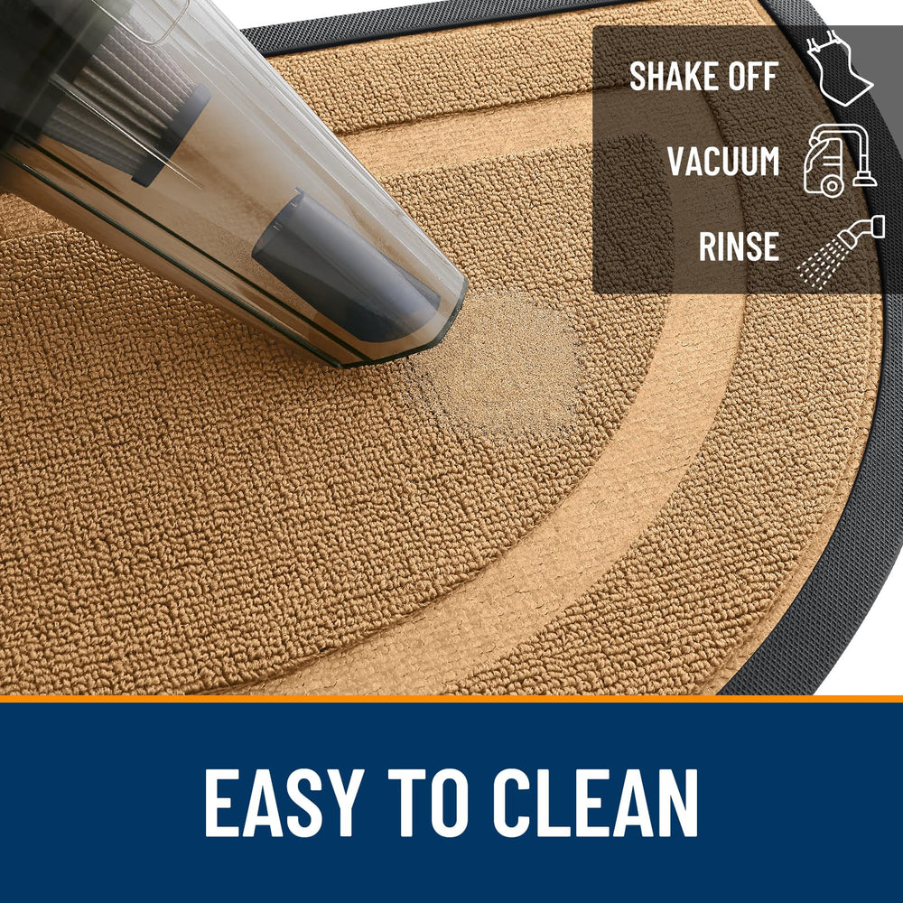 OLANLY doormat natural rubber backing close-up
