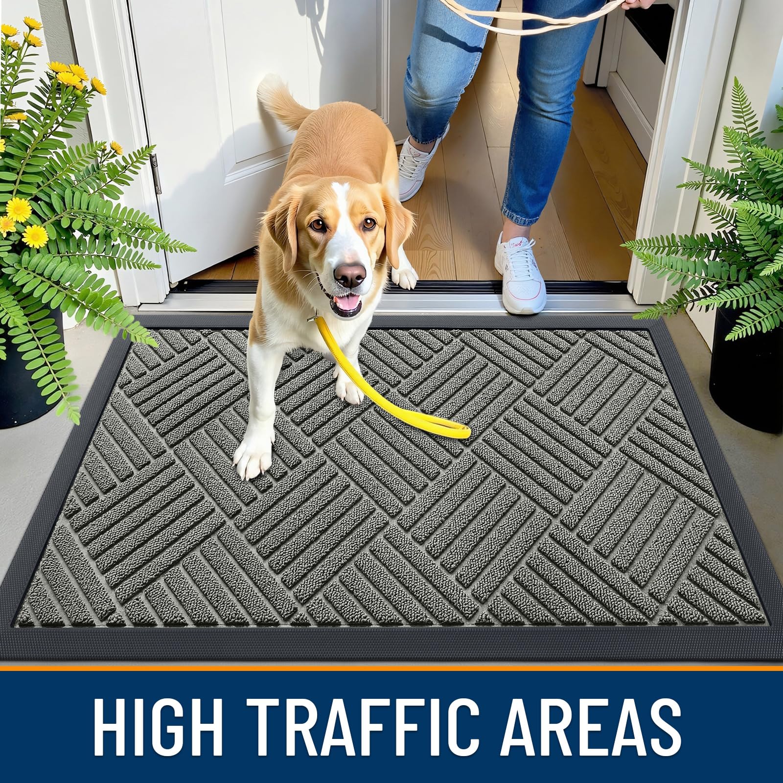 OLANLY doormat on a patio entrance