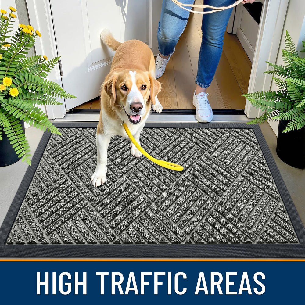 OLANLY doormat on a patio entrance