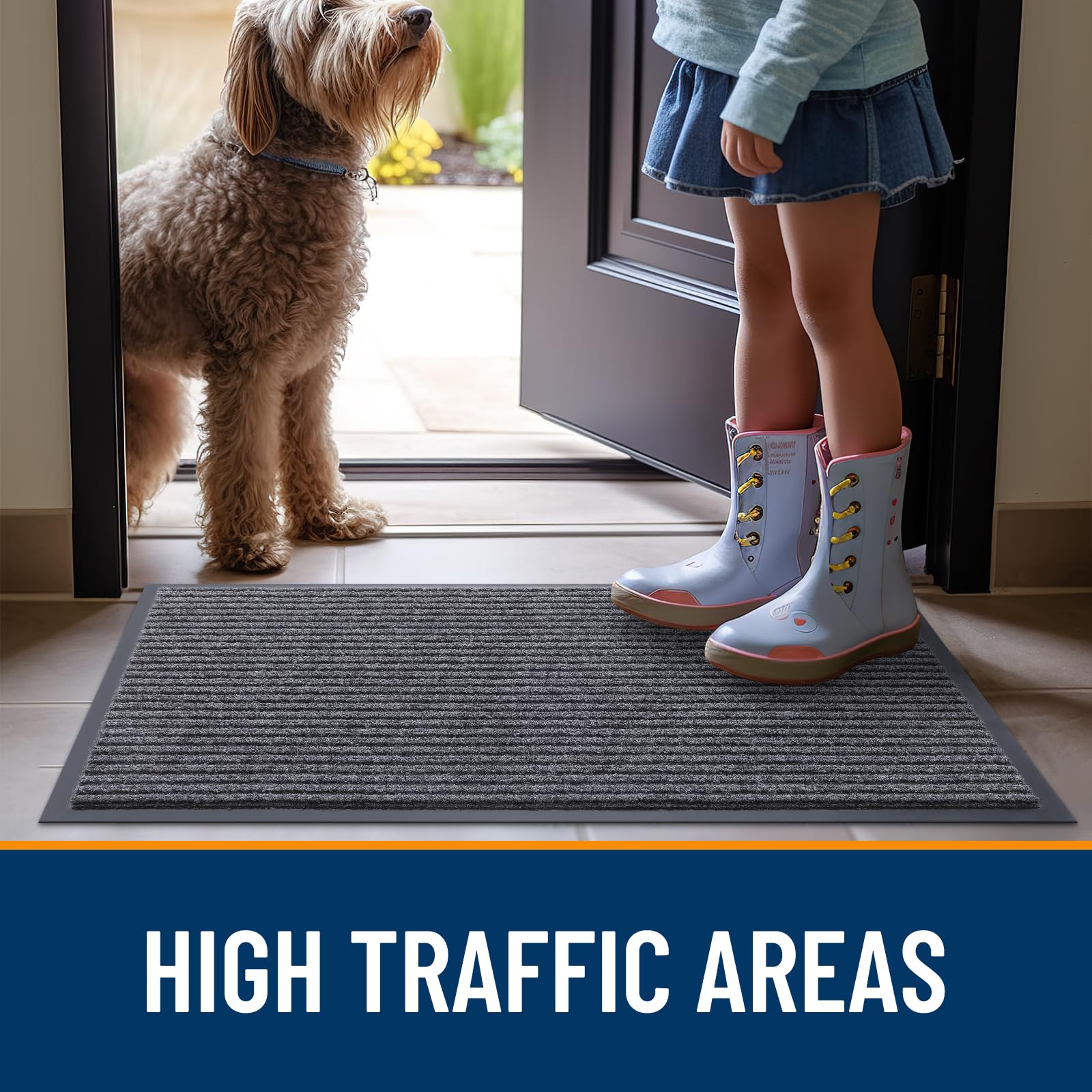 OLANLY doormat packaging with product details