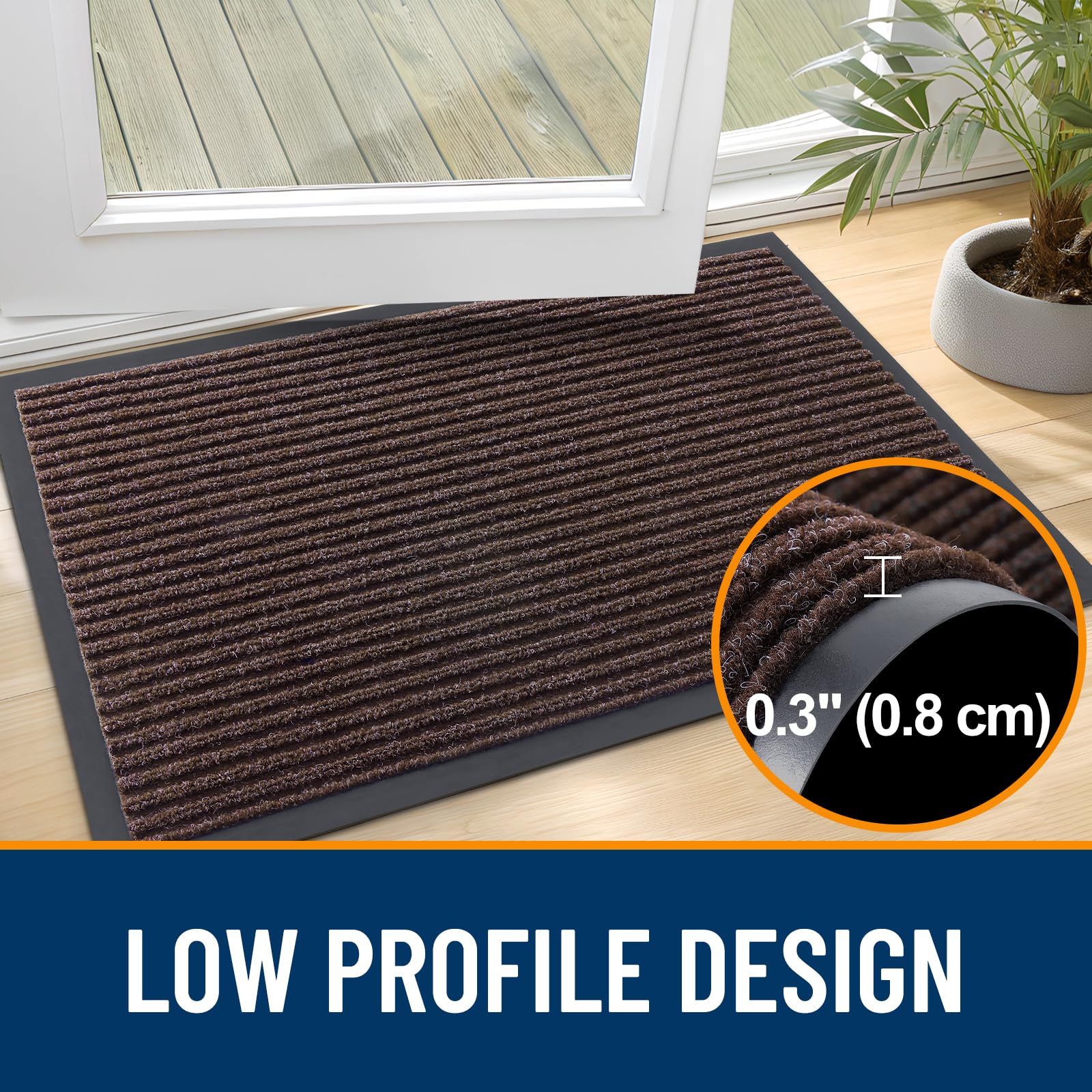OLANLY doormat placed at a front door