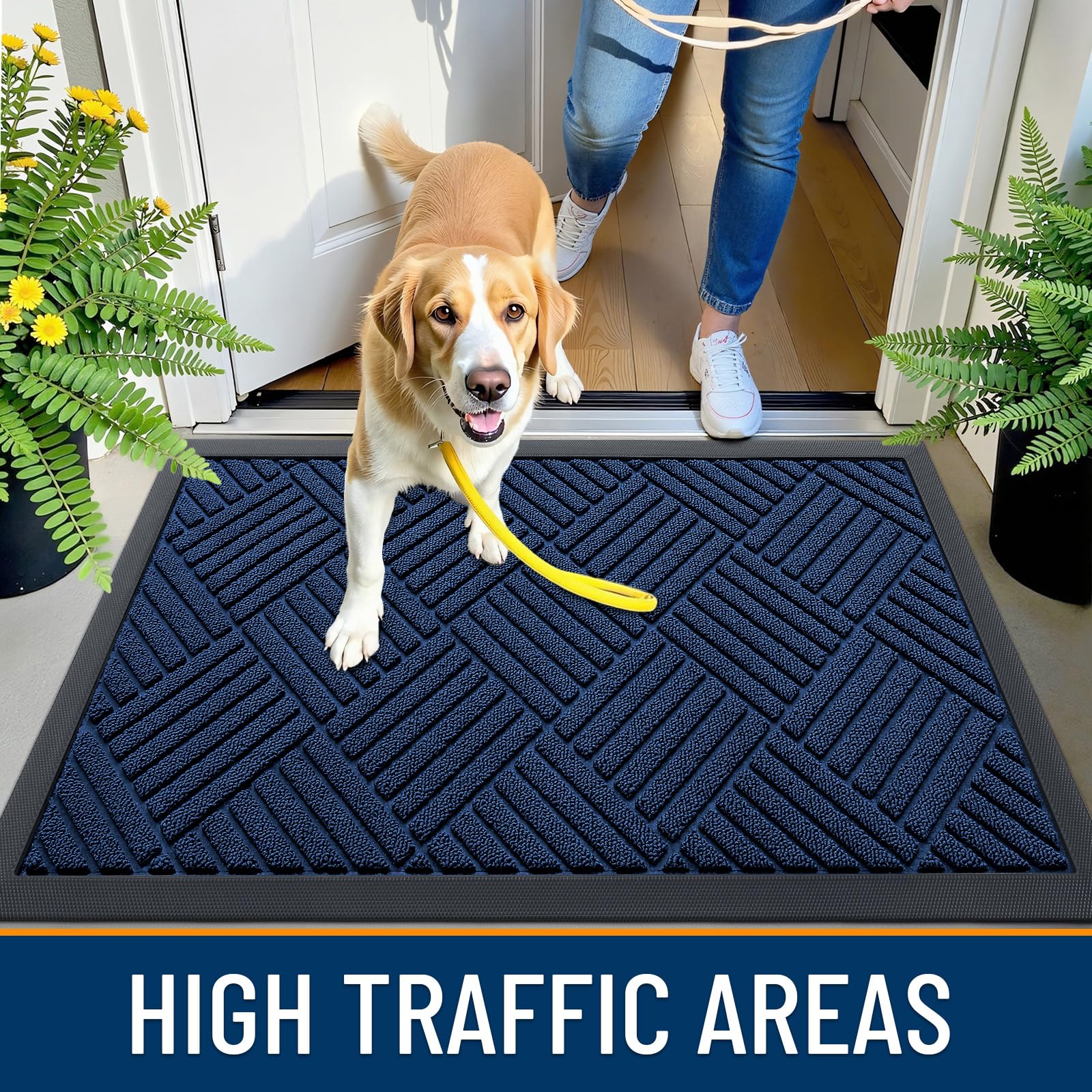 OLANLY doormat placed on patio entrance