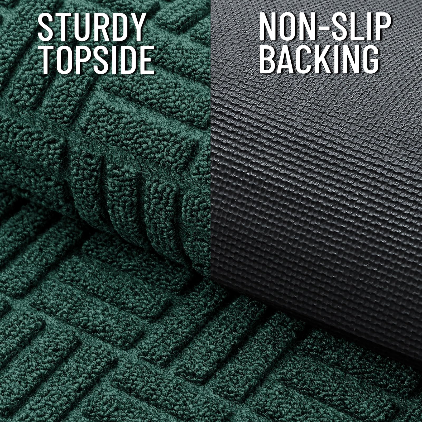 OLANLY doormat rubber backing close-up