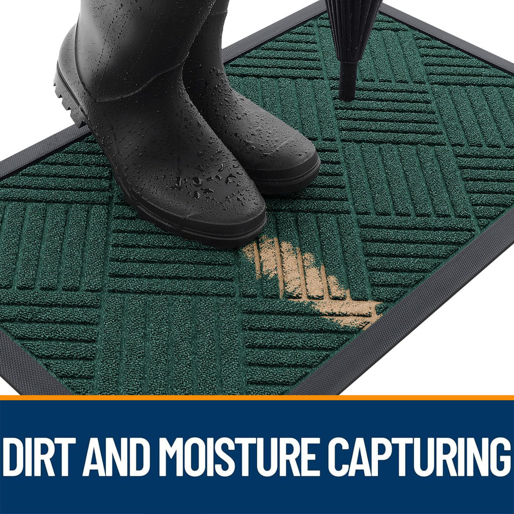 OLANLY doormat showing deep grooves for dirt capture