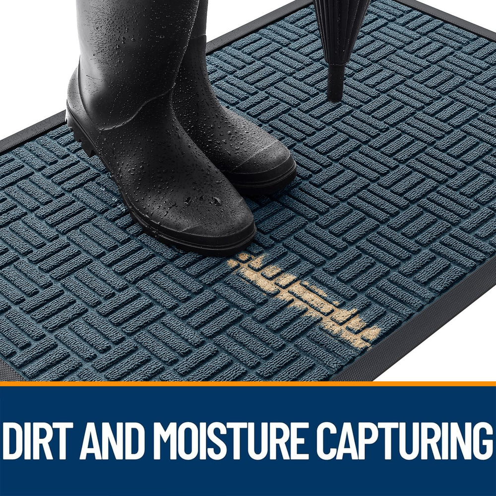 OLANLY doormat showing dirt-capturing grooves
