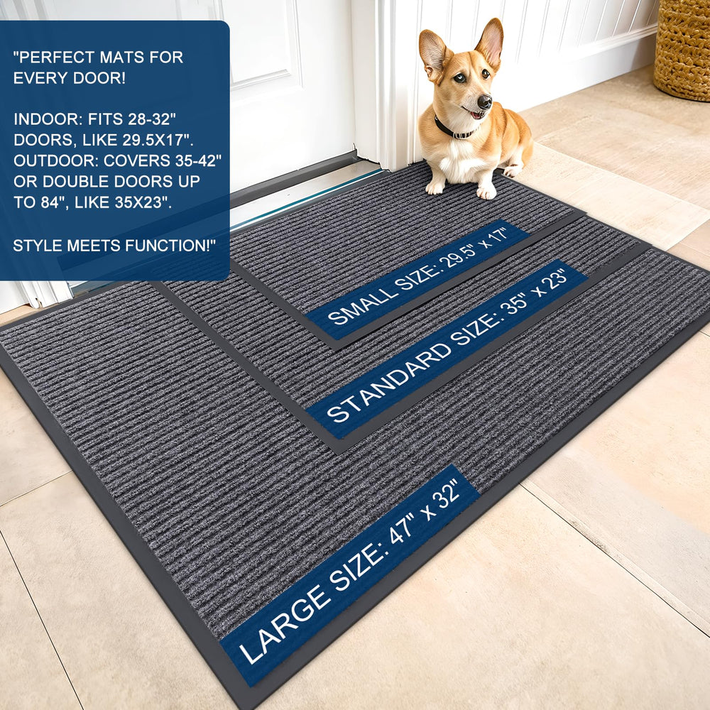 OLANLY doormat showing modern stripe pattern