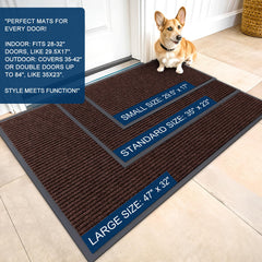 OLANLY doormat showing modern stripe pattern