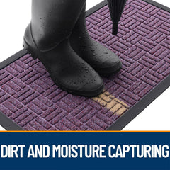 OLANLY doormat showing natural rubber backing