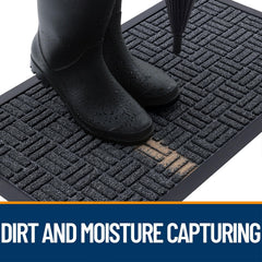 OLANLY doormat showing rubber backing detail