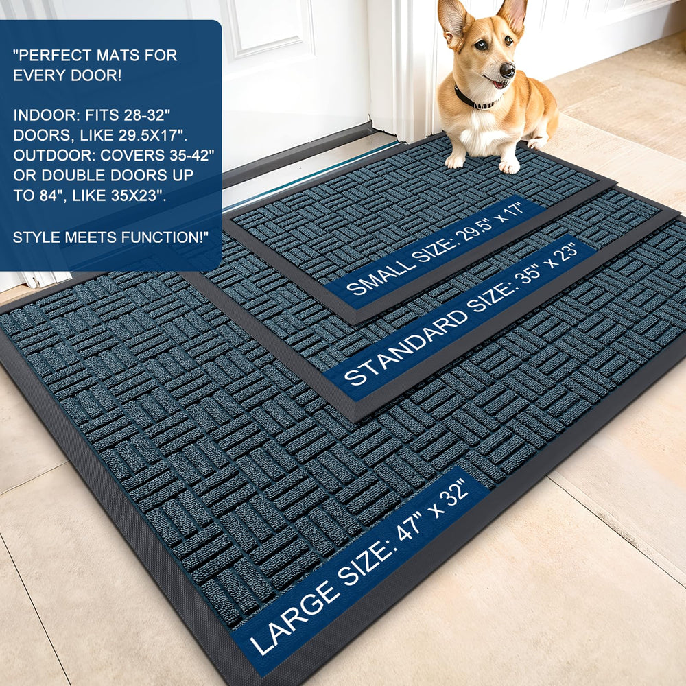 OLANLY doormat showing sturdy rubber backing