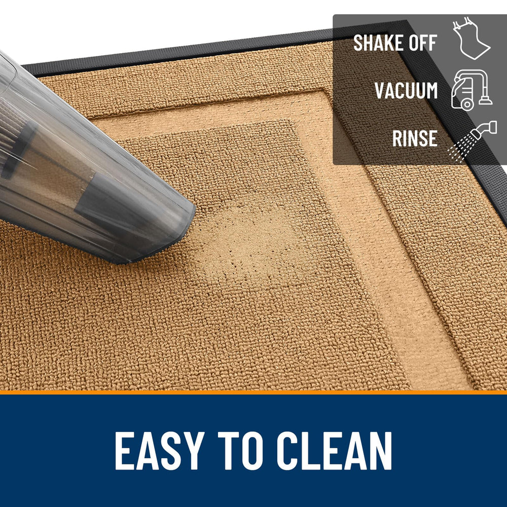 OLANLY doormat showing versatility in a mudroom