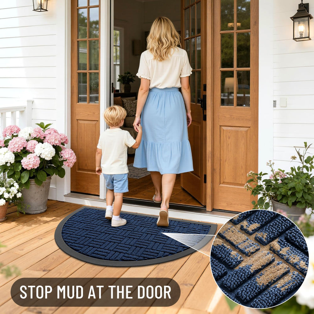 OLANLY Doormat showing water pooling prevention