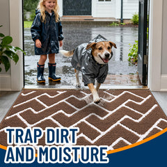 OLANLY doormat side view showcasing low-profile design