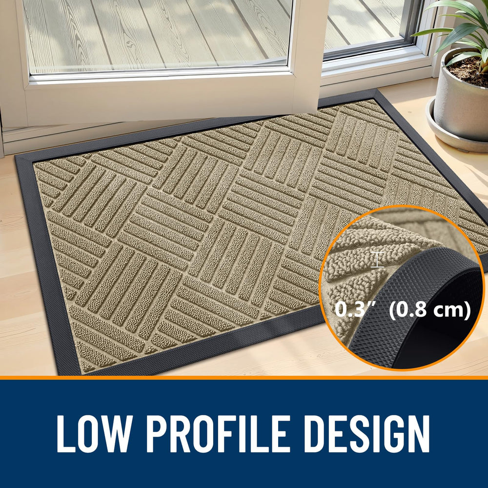 OLANLY doormat used in an outdoor patio setting