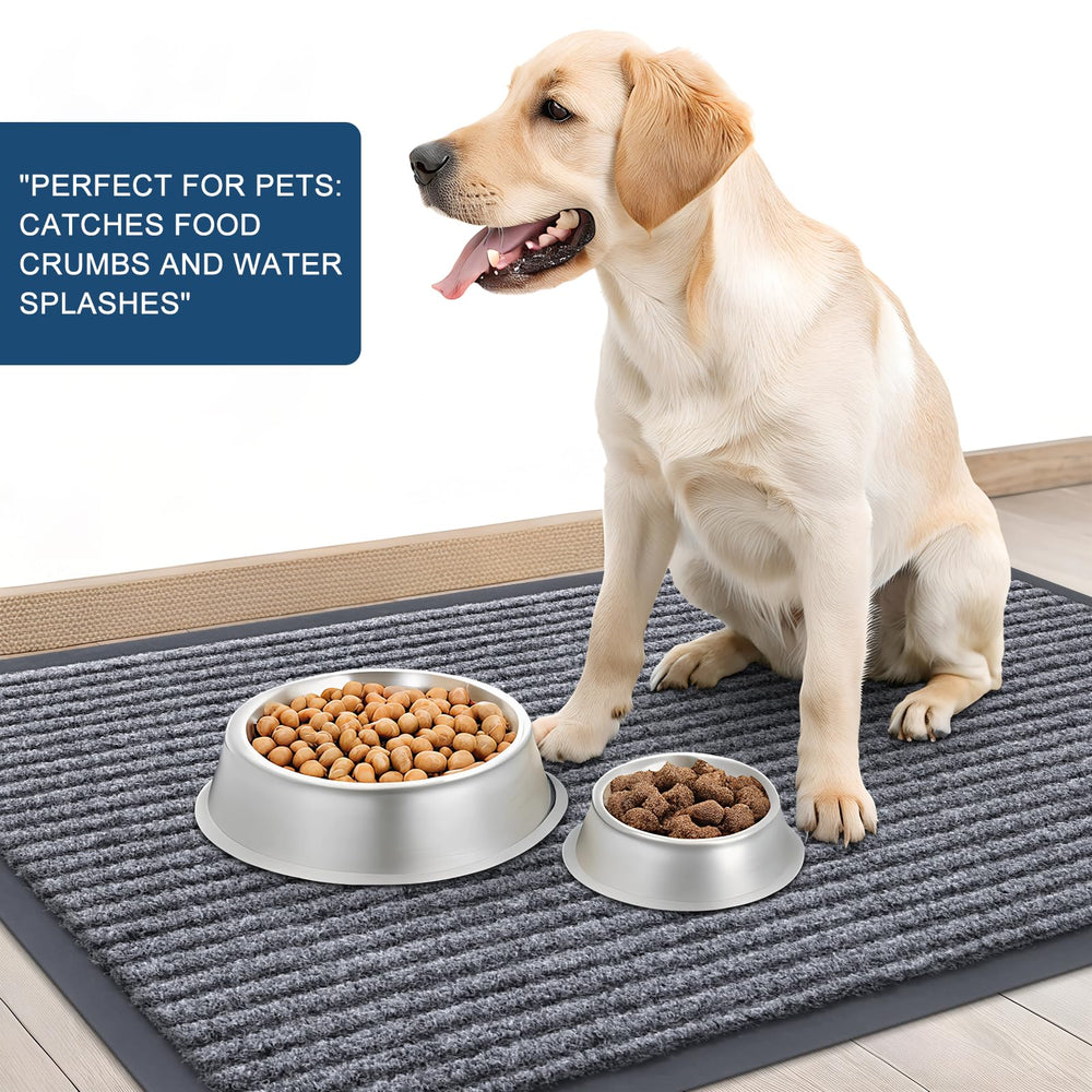 OLANLY doormat vacuuming process for easy care