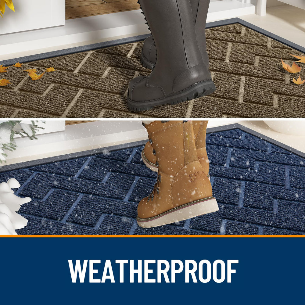 OLANLY doormat with natural rubber backing