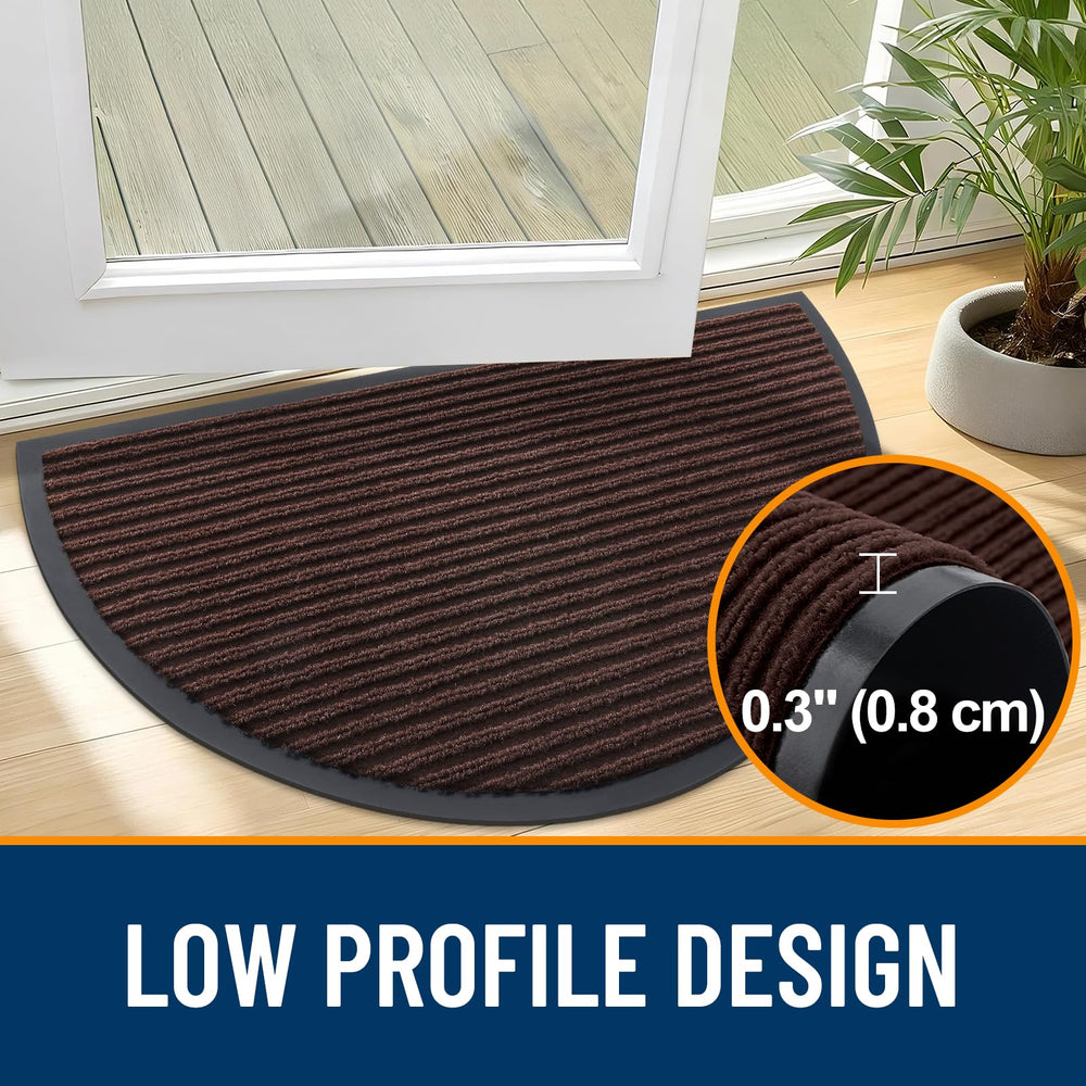 OLANLY doormat with water absorbing feature displayed