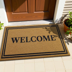 OLANLY Front Door Mat 35x23 on patio entrance
