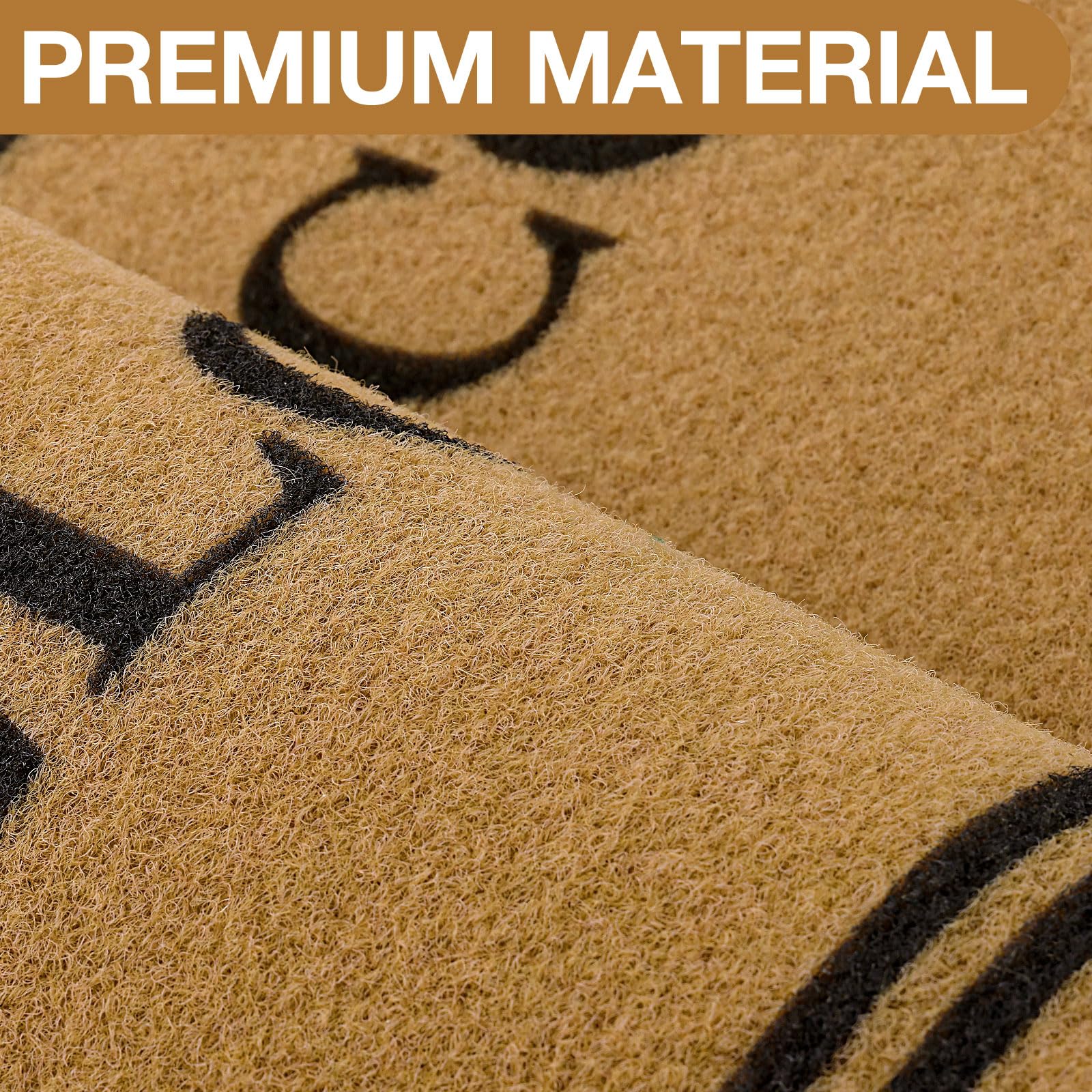 OLANLY Front Door Mat 35x23 showcasing low-profile design