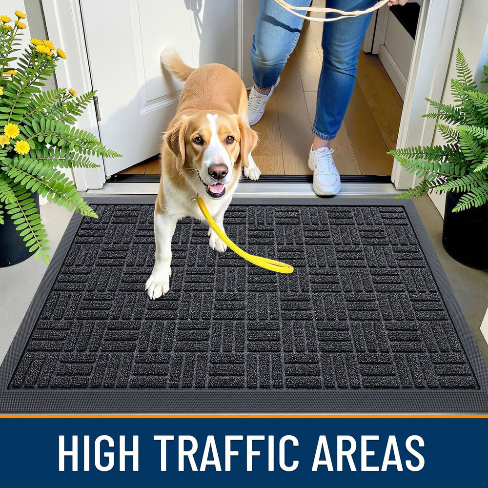 OLANLY Front Door Mat 35x23 side view