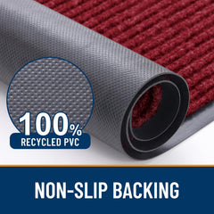 OLANLY Front Door Mat 47x30 with non-slip backing