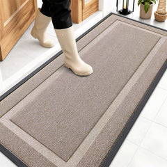 OLANLY Front Door Mat 59x23 Camel colour front view