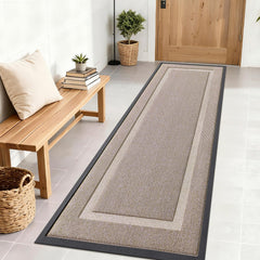 OLANLY Front Door Mat 71x23 Camel front view