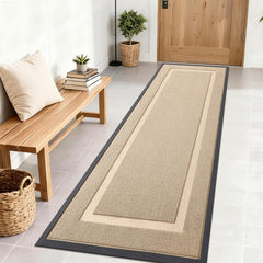 OLANLY Front Door Mat 71x23 off-white front view