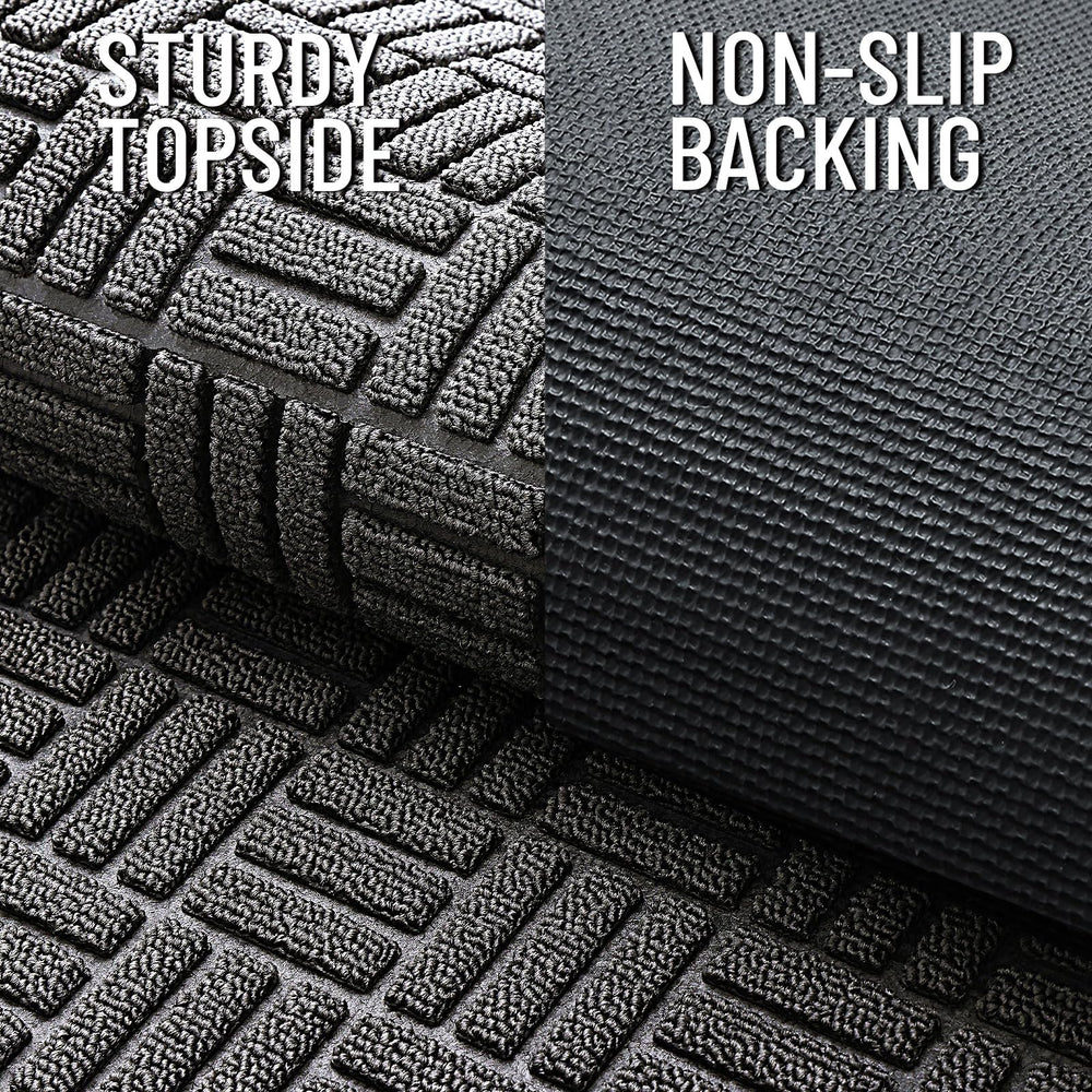 OLANLY Front Door Mat cleaning process demonstration