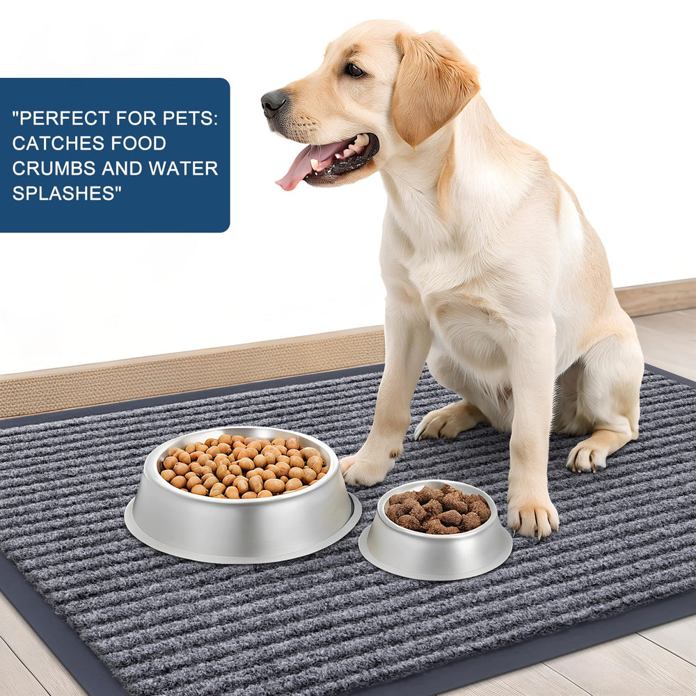 OLANLY Front Door Mat dimensions on floor
