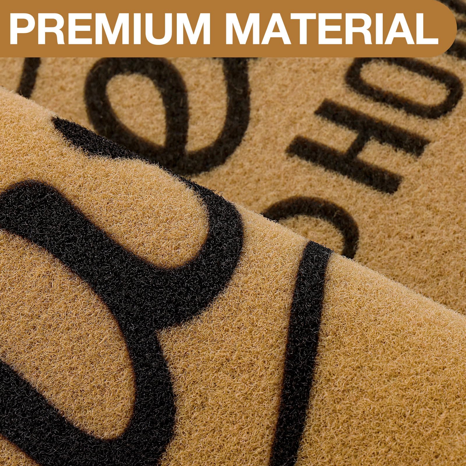 OLANLY Front Door Mat easy cleaning demonstration