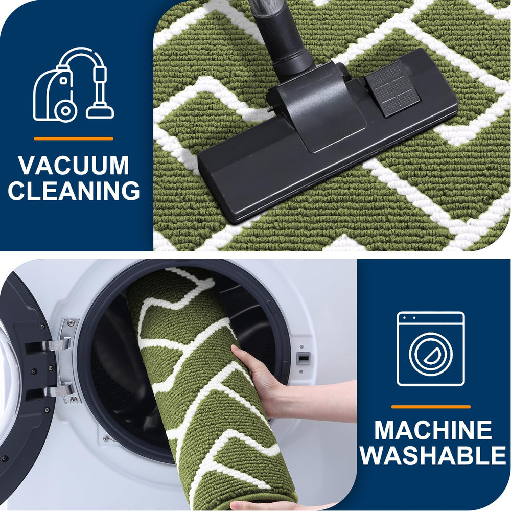 OLANLY Front Door Mat easy to clean with broom