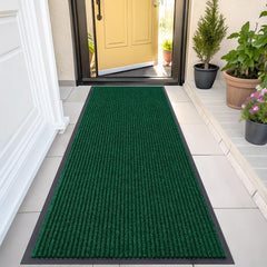 OLANLY Front Door Mat green model front view