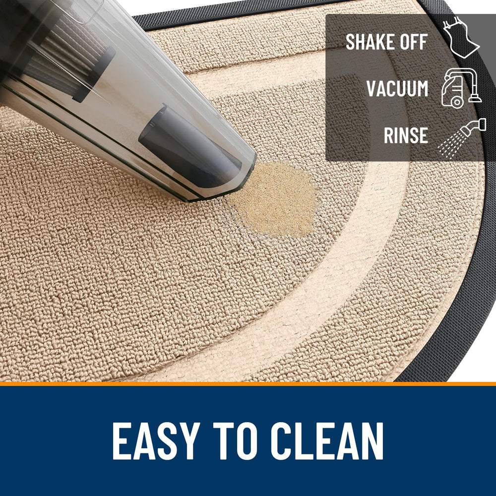 OLANLY Front Door Mat in a mudroom setting