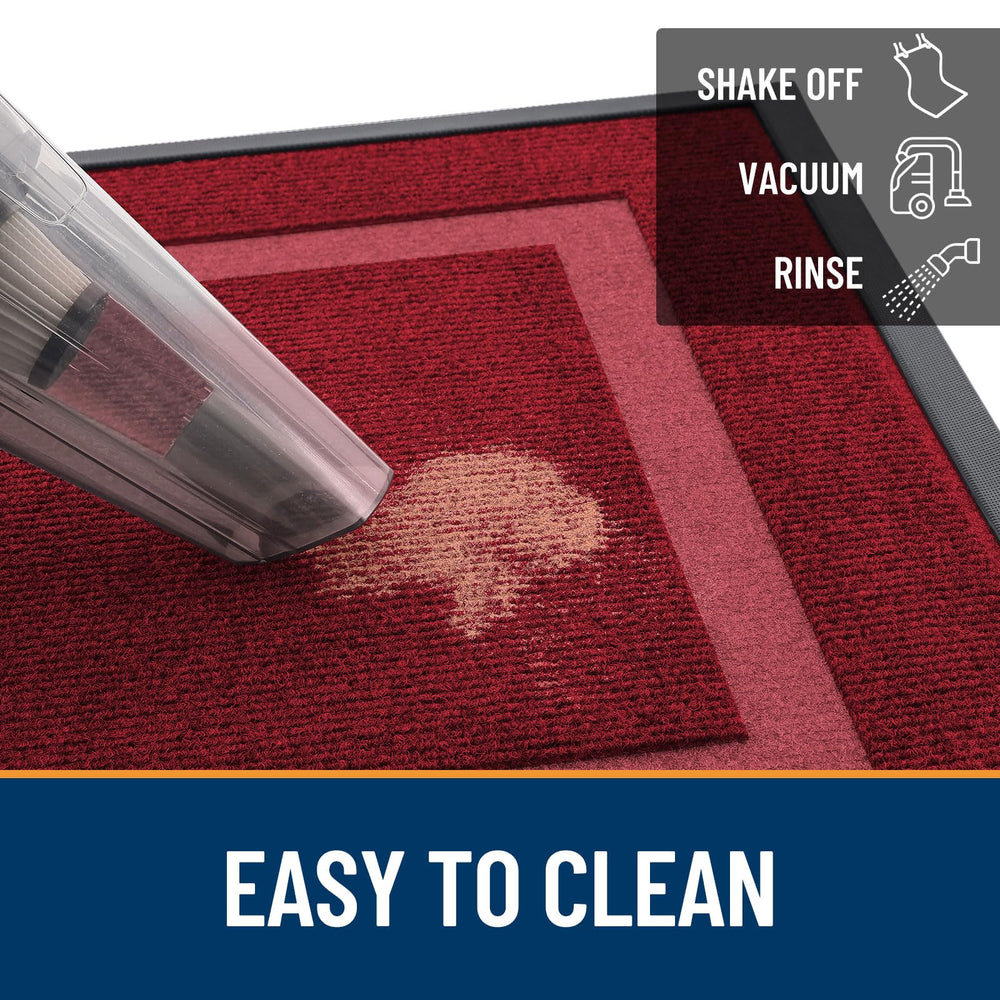 OLANLY Front Door Mat in a mudroom setting