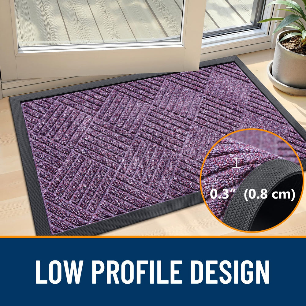 OLANLY Front Door Mat in an outdoor setting