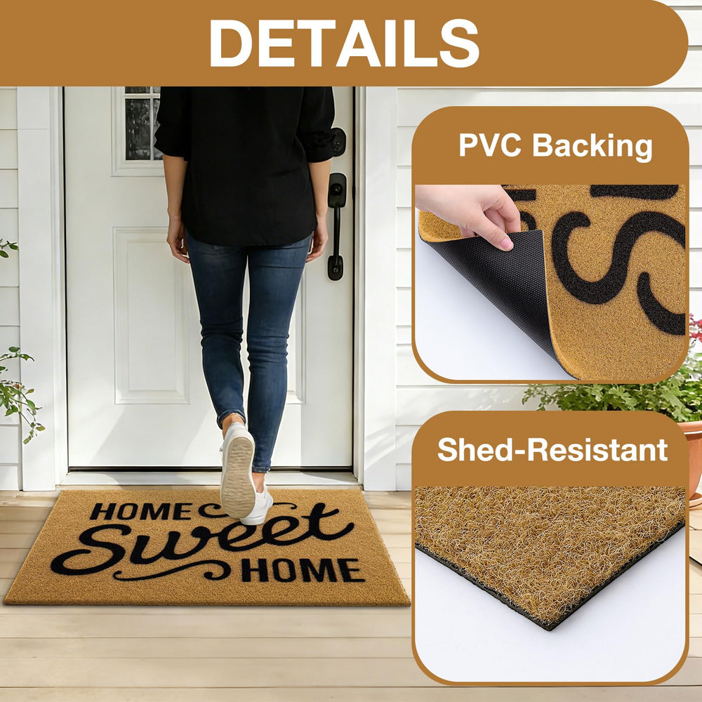 OLANLY Front Door Mat in outdoor setting