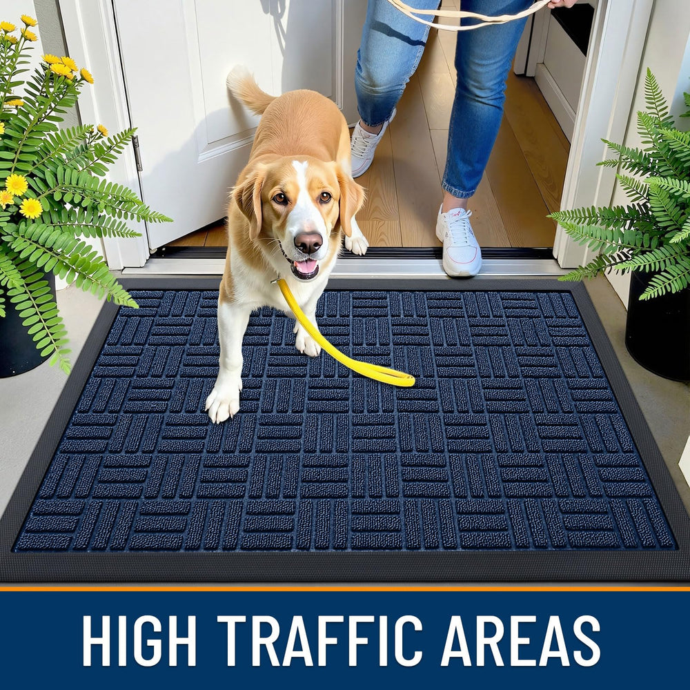OLANLY Front Door Mat in outdoor setting