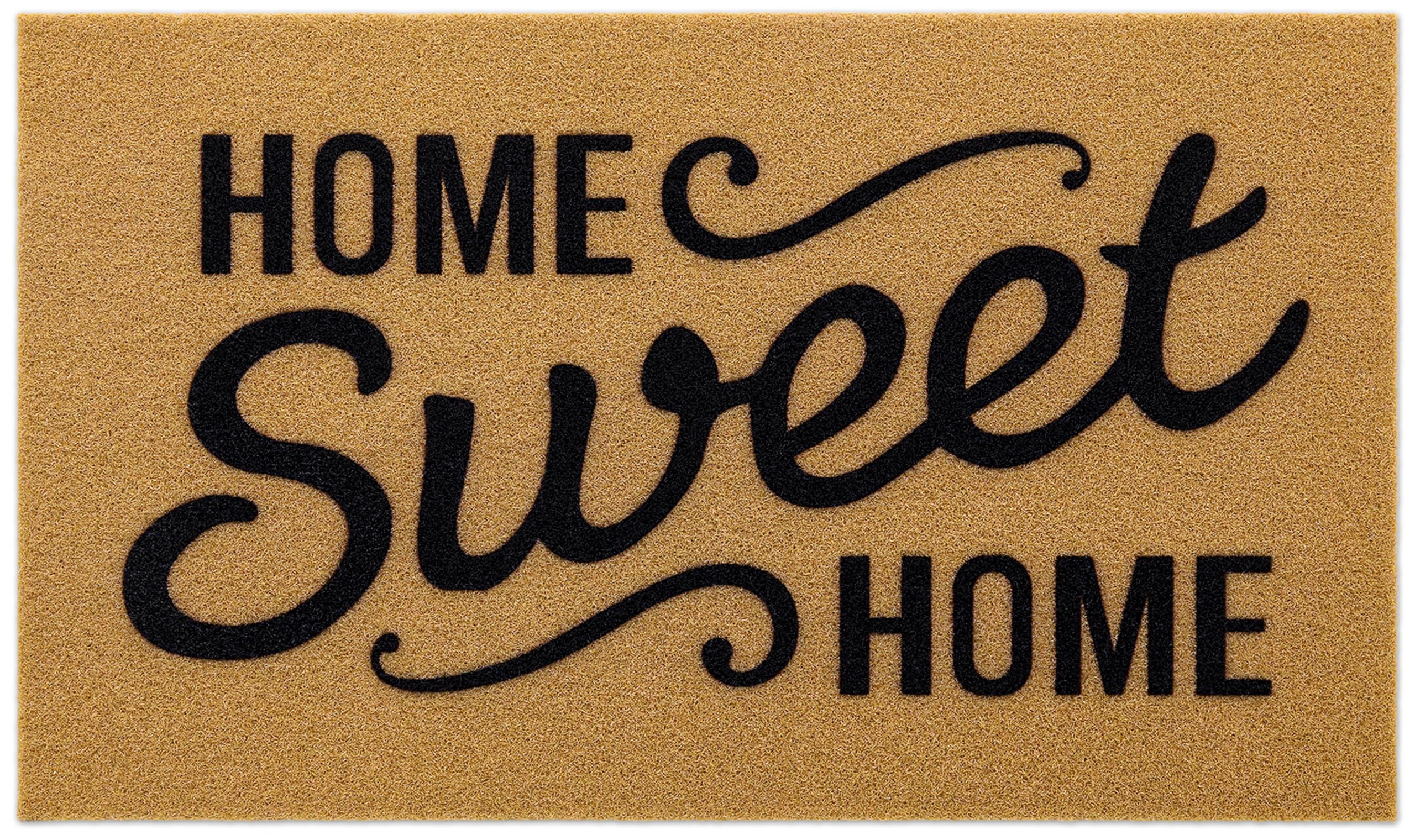 OLANLY Front Door Mat low-profile design side view