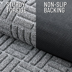 OLANLY Front Door Mat low-profile design side view
