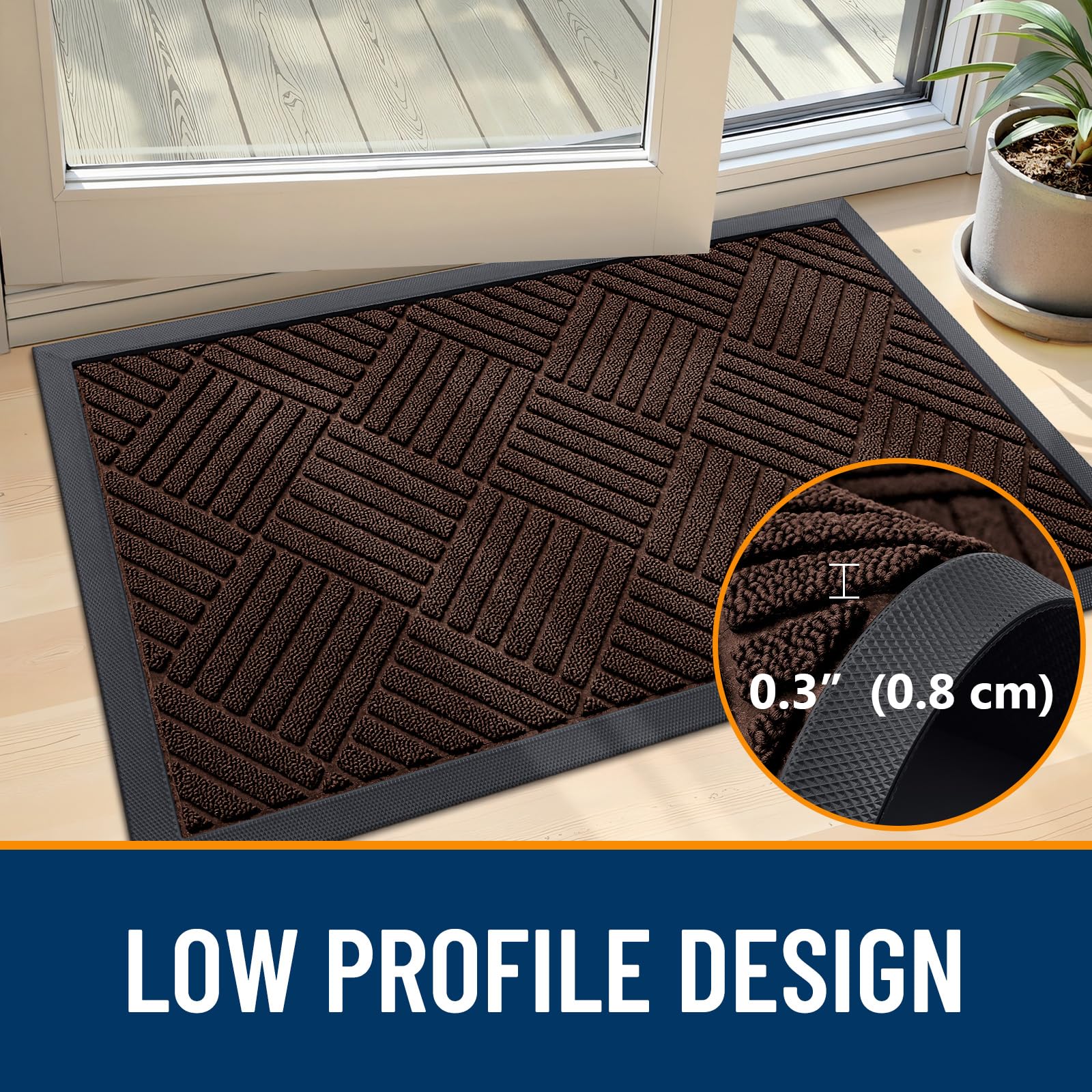 OLANLY Front Door Mat packaging