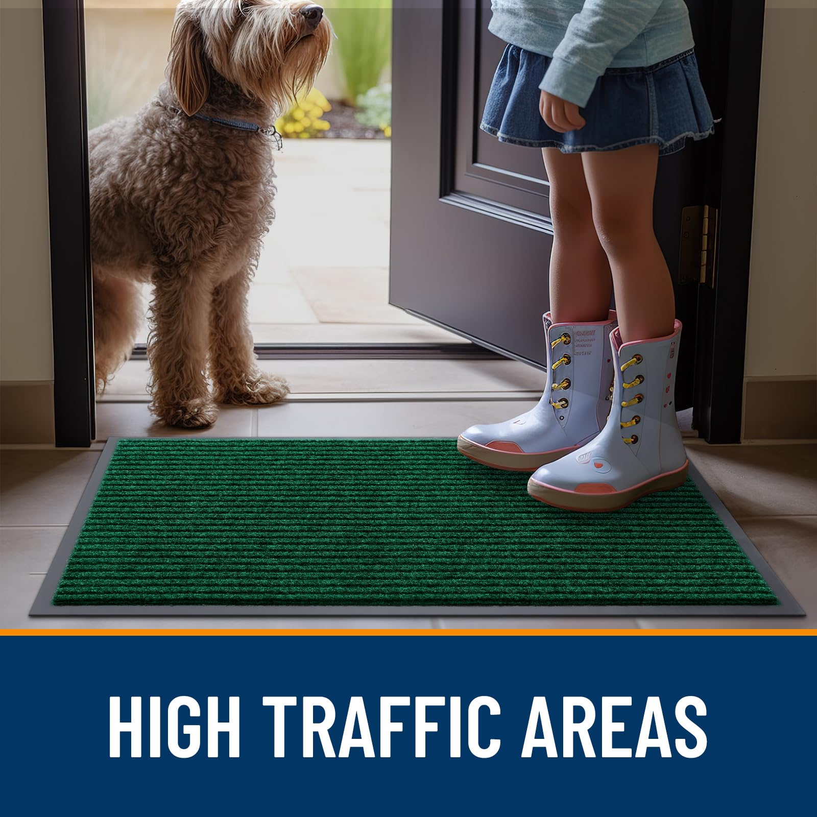 OLANLY Front Door Mat packaging display