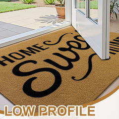OLANLY Front Door Mat PVC backing close-up