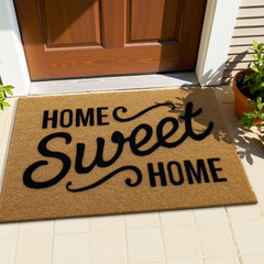 OLANLY Front Door Mat showcasing effective dirt capture