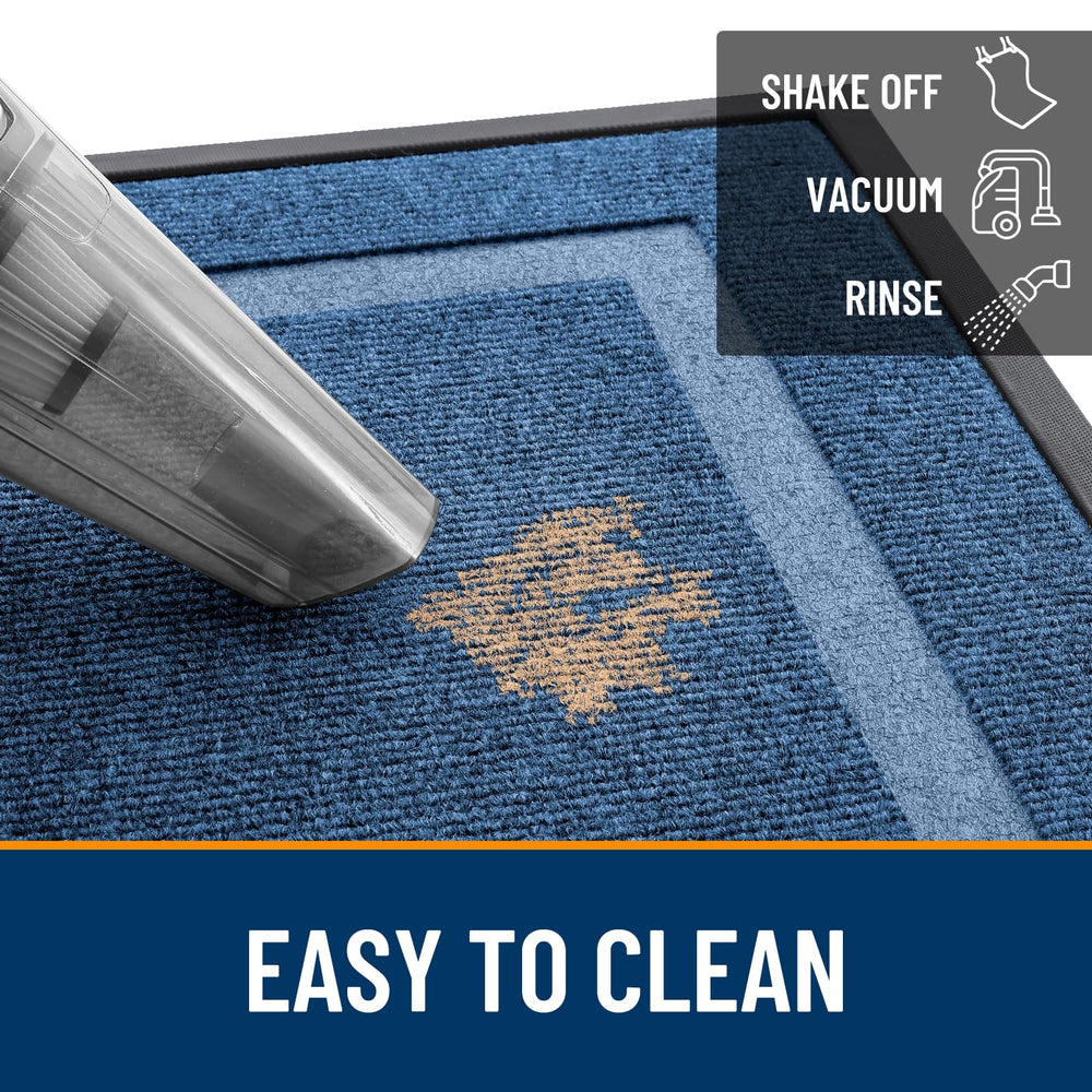 OLANLY Front Door Mat showing versatility in a mudroom