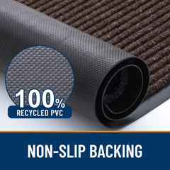 OLANLY Front Door Mat side view showcasing low-profile design