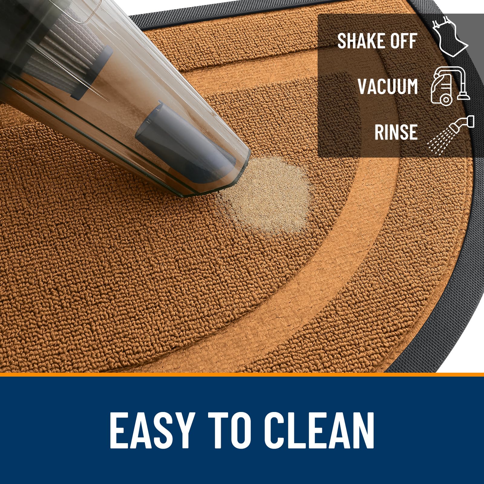 OLANLY Half Circle Door Mat packaged for delivery