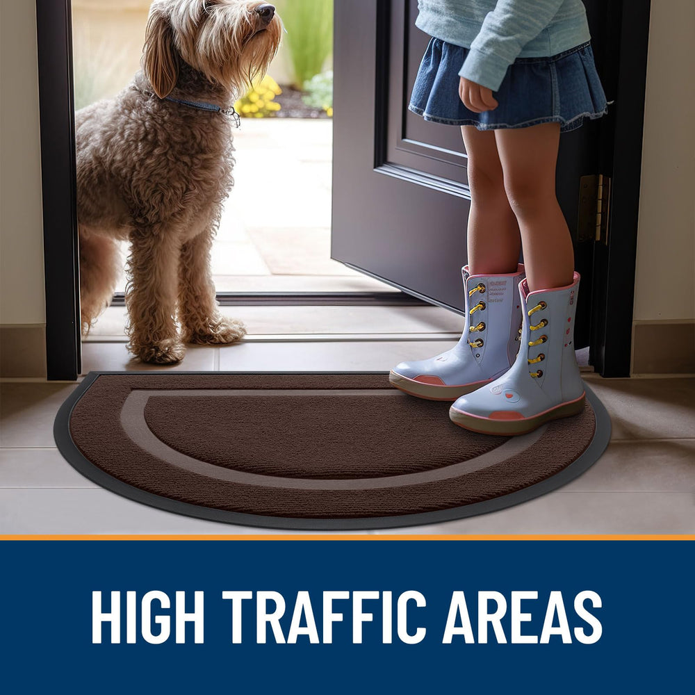OLANLY Half Circle Front Door Mat packaging view