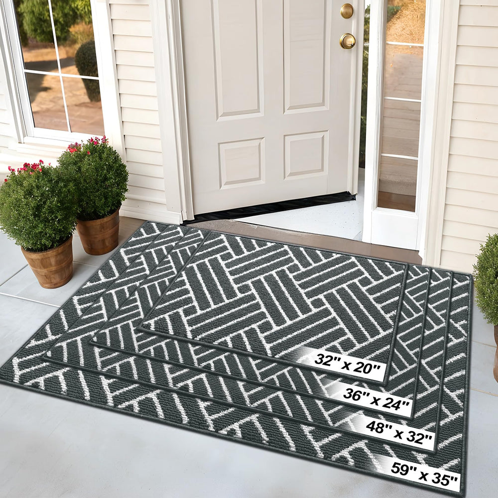 OLANLY Indoor Door Mat 32x20 on dry surface